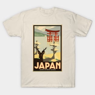 Vintage Japanese Travel Poster - Torii T-Shirt